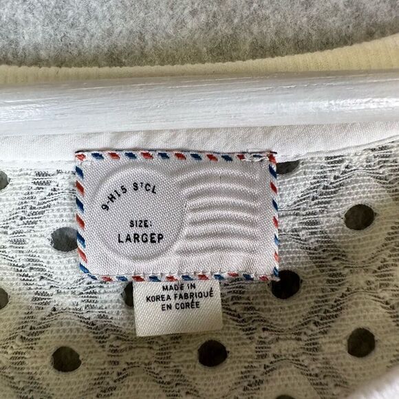 Anthropologie Postmark Womens Large Top Chantal Lace Boxy White Eyelet Shirt - Picture 2 of 7